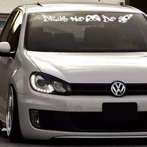 Adesivo Parabrisa Frase Deus no Comando do Foguete Carro Rebaixado