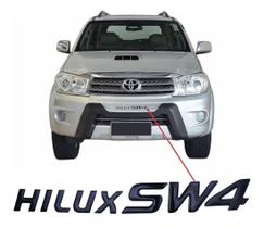 Adesivo Parachoque Toyota Hilux Sw4 Preto Resinado