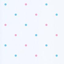 Adesivo parede bolinhas azul claro e rosa claro 3cm 80unidades Adesivo parede bolinhas azul claro e rosa claro 3cm 80unidades
