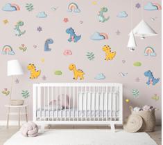 Adesivo Parede Dinossauros Jurassic Papel de Parede Decalque