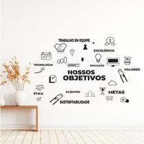 Adesivo Parede Empresa Nossos Objetivos Adesivo Parede Empresa Nossos Objetivos