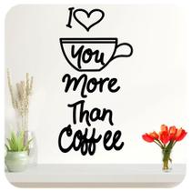 Adesivo Parede Frase I Love You Coffee Café 1 - Mel Decor