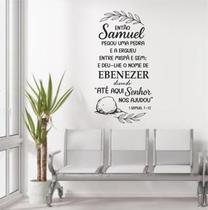 Adesivo Parede Frases Biblicas Samuel 7-12 Versículos