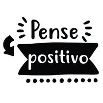 Adesivo Parede Frases de Motivacão Pense Positivo 55x40cm