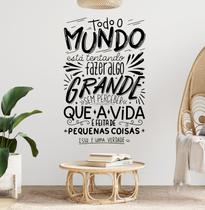 Adesivo Parede Frases Motivacionais Lettering Todo mundo