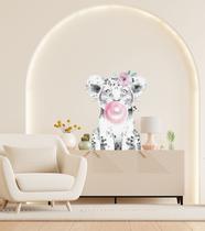 Adesivo Parede Leoa Leão Bola de Chiclets Goma de Mascar