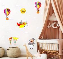 adesivo parede mundo bita aviador balão decoração infantil desenho animado adesivo parede mundo bita aviador balão decoração infantil desenho animado