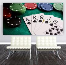 Adesivo Parede Para Sala De Jogos Baralho Cartas Pôquer S182