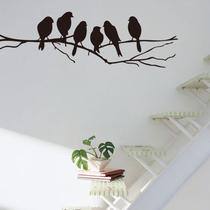 Adesivo Parede Pássaros Galho Silhueta Minimalista Decoração Arte Mural Silhueta Aves Galho Árvore Adesivo Parede Pássaros Galho Silhueta Minimalista Decoração Arte Mural Silhueta Aves Galho Árvore