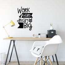 Adesivo Parede Quarto Frase Work Hard Adesivo Parede Quarto Frase Work Hard