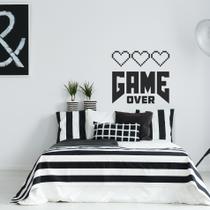 Adesivo Parede Quarto Infantil Frase Video Game 55x60cm