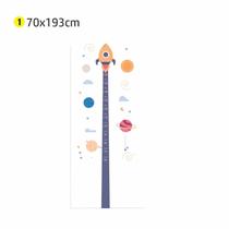 Adesivo Parede Régua Foguete Espacial quarto infantil 70x193 Adesivo Parede Régua Foguete Espacial quarto infantil 70x193