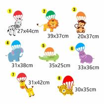 Adesivo Parede Safari Paraquedas quarto infantil Adesivo Parede Safari Paraquedas quarto infantil