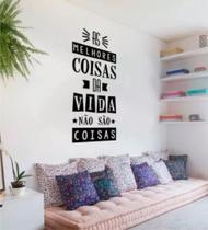 Adesivo Parede Sala Quarto Frase Decoração Melhores Coisas