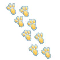 Adesivo Pegadas De Coelho Páscoa - C/ 9 Unid.