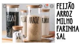 Adesivo Personalizado para pote de mantimento