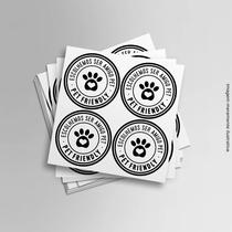 Adesivo Pet Friendly Amigo Pet Cachorro/Gato estabelecimento