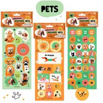 Adesivo Pets Com 3 Cartelas