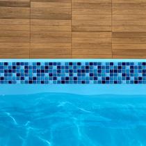 Adesivo Piscina Borda azul 100x15cm 20und alx04 Adesivo Piscina Borda azul 100x15cm 20und alx04
