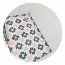 Adesivo Piso Box Antiderrapante Lavável Pastilha 1,20 X 0,80