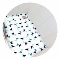 Adesivo piso box banheiro arte tons de turquesa antiderrapante - 1,20 x 0,80 metros