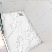 Adesivo piso box Mármore Calacata antiderrapante - 1,20 x 0,97 metros