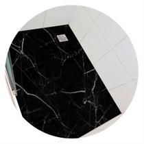 Adesivo piso box mármore preto antiderrapante - 1,20 x 0,80 metros