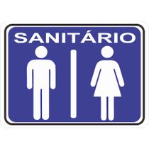 Adesivo placa aviso sinalização atenção banheiro wc sanitario masculino feminino unisex 15x21 cm ou