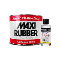 Adesivo Plástico Cinza Maxi Rubber 500G