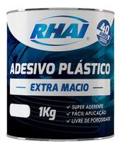 Adesivo Plástico Extra Macio Cinza Com Catalisador 1kg Rhai