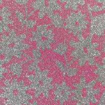 Adesivo plástico glitter floral rosa 45cm x 5m julifix 0045 5 3036