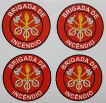 Adesivo plastificado, emblema Brigada de Incêndio