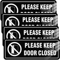Adesivo Please Keep Door Closed PVC 20x7,6 cm 180g 4 unidades
