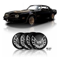 Adesivo Pontiac Firebird Cromado Resinado 81 Mm Cod Ml83