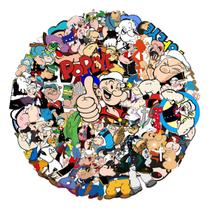 Adesivo Popeyes the Sailors Anime 50 unidades de vinil PVC impermeável