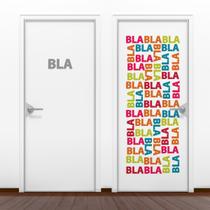 Adesivo Porta Banheiro Ele & Ela BlaBla Adesivo Porta Banheiro Ele & Ela BlaBla