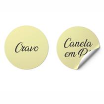 Adesivo Porta Temperos Mantimentos Impermeável Rosa Branco