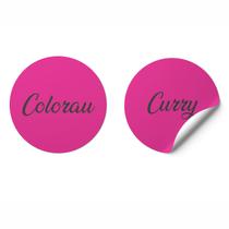 Adesivo Porta Temperos Mantimentos Impermeável Rosa Preto