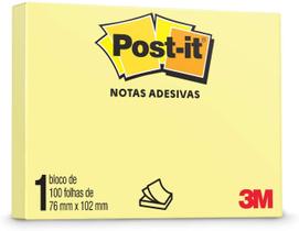 Adesivo post-it 100 folhas 76mm x 102mm 3m