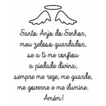 Adesivo Pra decoração de Quarto Infantil - Santo Anjo do Senhor - (60x45cm)
