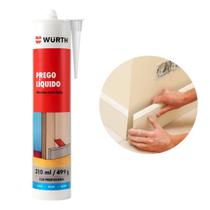 Adesivo Prego Liquido Cola Plástico Vidro Taco 310ml Wurth