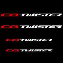 Adesivo Premium De Roda CB Twister 250cc - Branco Vermelho Adesivo Premium De Roda CB Twister 250cc - Branco Vermelho