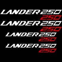 Adesivo Premium De Roda Interno Lander 250 - Branco Vermelho Adesivo Premium De Roda Interno Lander 250 - Branco Vermelho