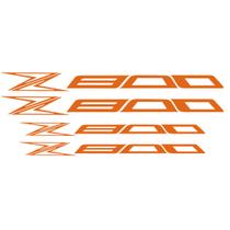 Adesivo Premium De Roda Moto Interno Kawasaki Z800 - Laranja