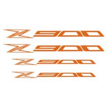 Adesivo Premium De Roda Moto Interno Kawasaki Z900 - Laranja