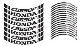 Adesivo Preto Friso Premium Roda Moto Honda Cb 650f Preto Adesivo Preto Friso Premium Roda Moto Honda Cb 650f Preto