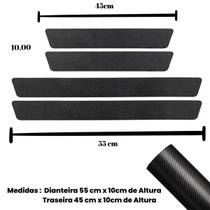 Adesivo Proteção Soleira Peugot 208 Fibra De Carbono 4d 4pçs Adesivo Proteção Soleira Peugot 208 Fibra De Carbono 4d 4pçs