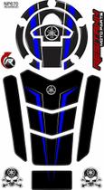 Adesivo Protetor 3d Tanque E Bocal Moto Yamaha Mt 03 Azul - Resitank