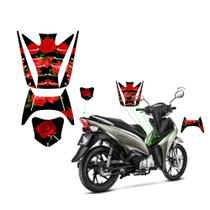 Adesivo protetor da biz 2018 à 2024 - flor rosa fosco - pa