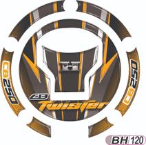 Adesivo Protetor De Bocal Cb 250 Twister 2018 A 2020 Amarelo